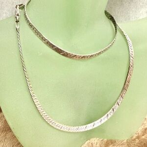 Sterling  Silver Necklace, 20” (Made in Italy)